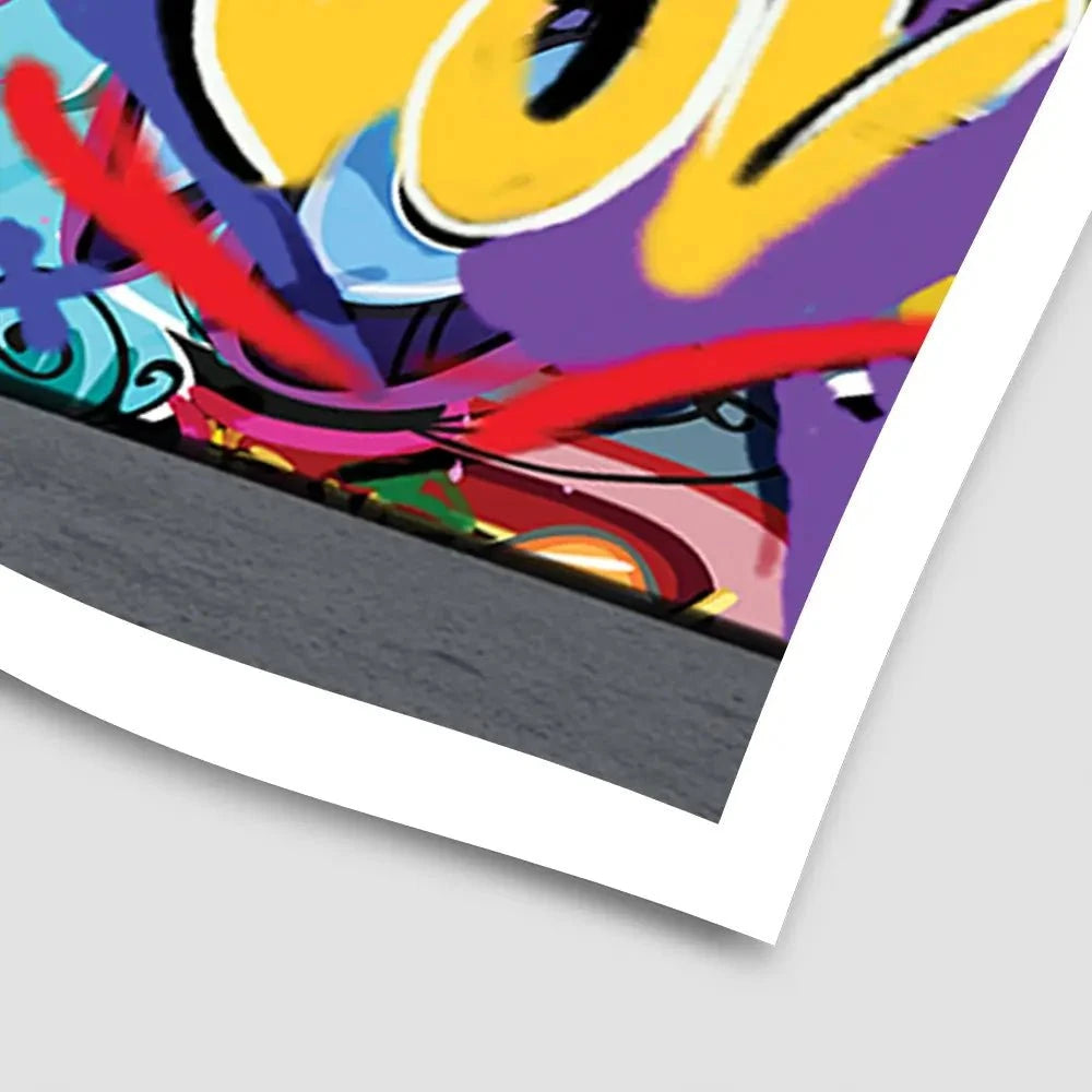 Boy Pulling Back The Curtain Art Print Boy Pulling Back The Curtain Art Print wall art product Banksy