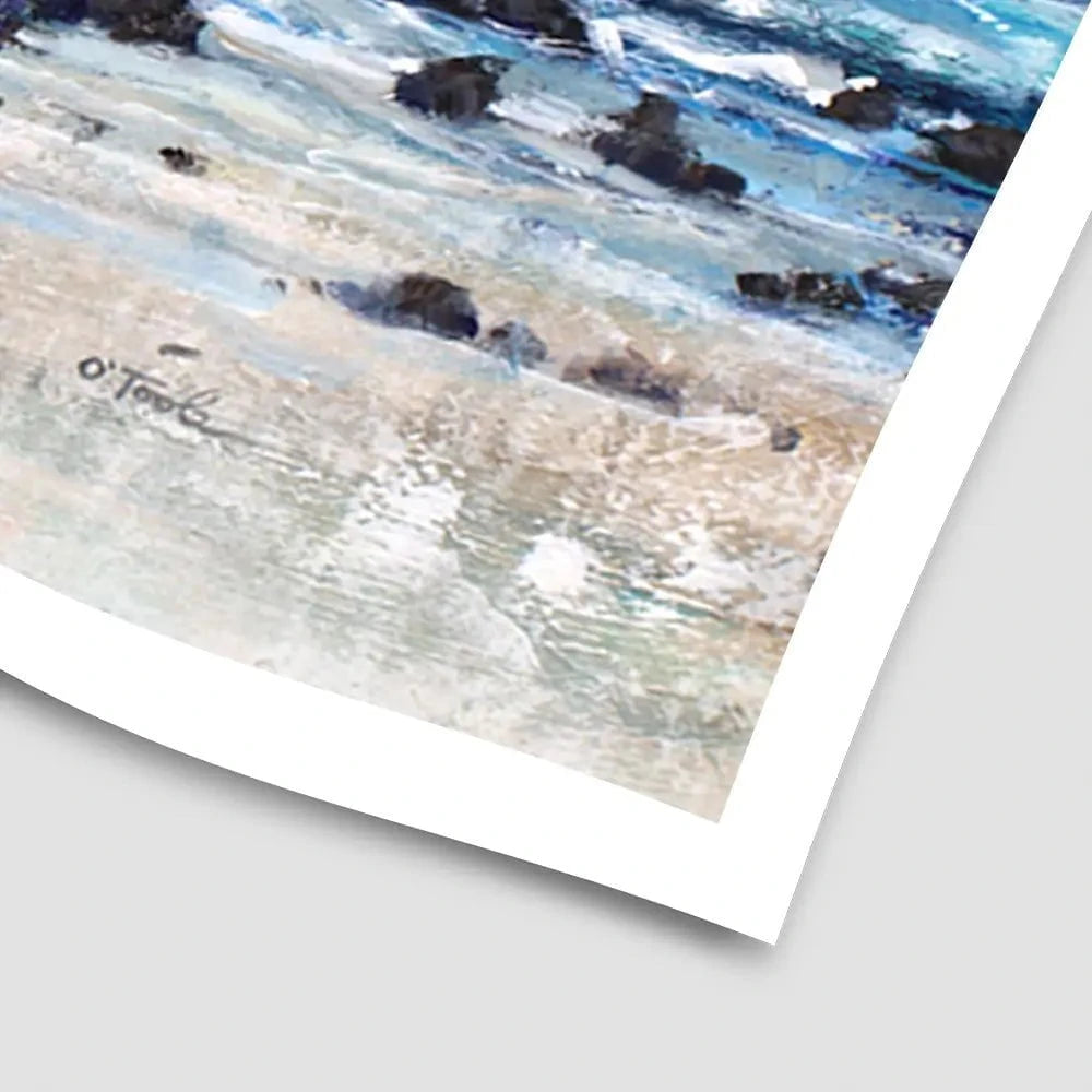 Breaking At The Beach Art Print Breaking At The Beach Art Print wall art product Tim O'Toole