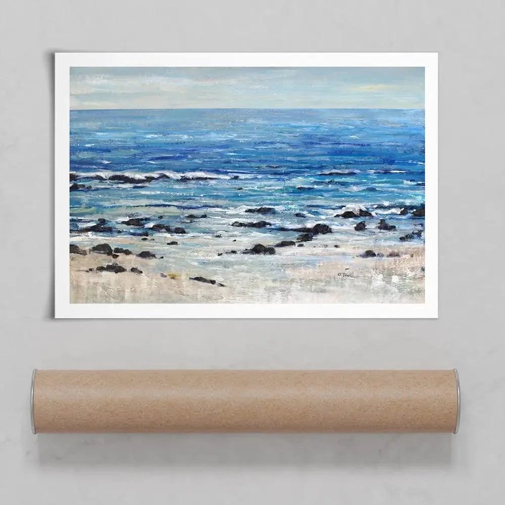 Breaking At The Beach Art Print Breaking At The Beach Art Print wall art product Tim O'Toole