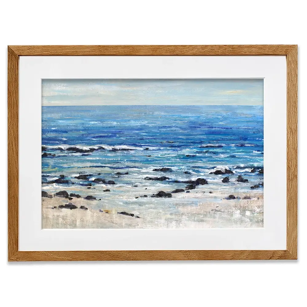 Breaking At The Beach Framed Art Print Breaking At The Beach Framed Art Print wall art product Tim O'Toole