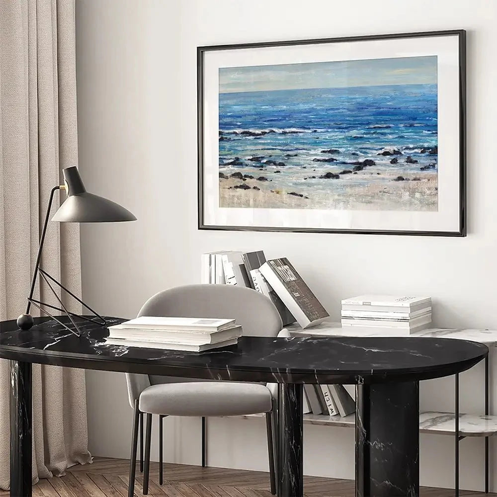 Breaking At The Beach Framed Art Print Breaking At The Beach Framed Art Print wall art product Tim O'Toole