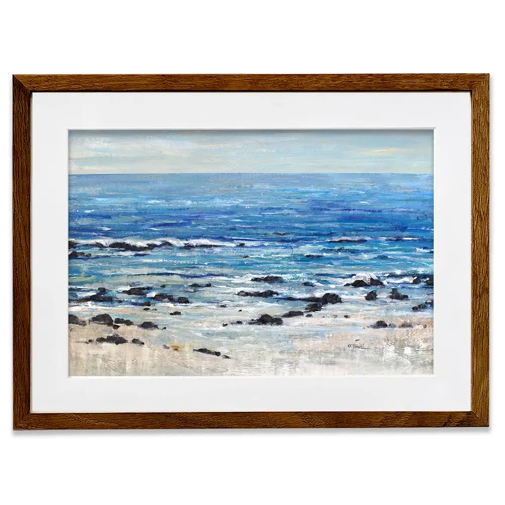 Breaking At The Beach Framed Art Print Breaking At The Beach Framed Art Print wall art product Tim O'Toole