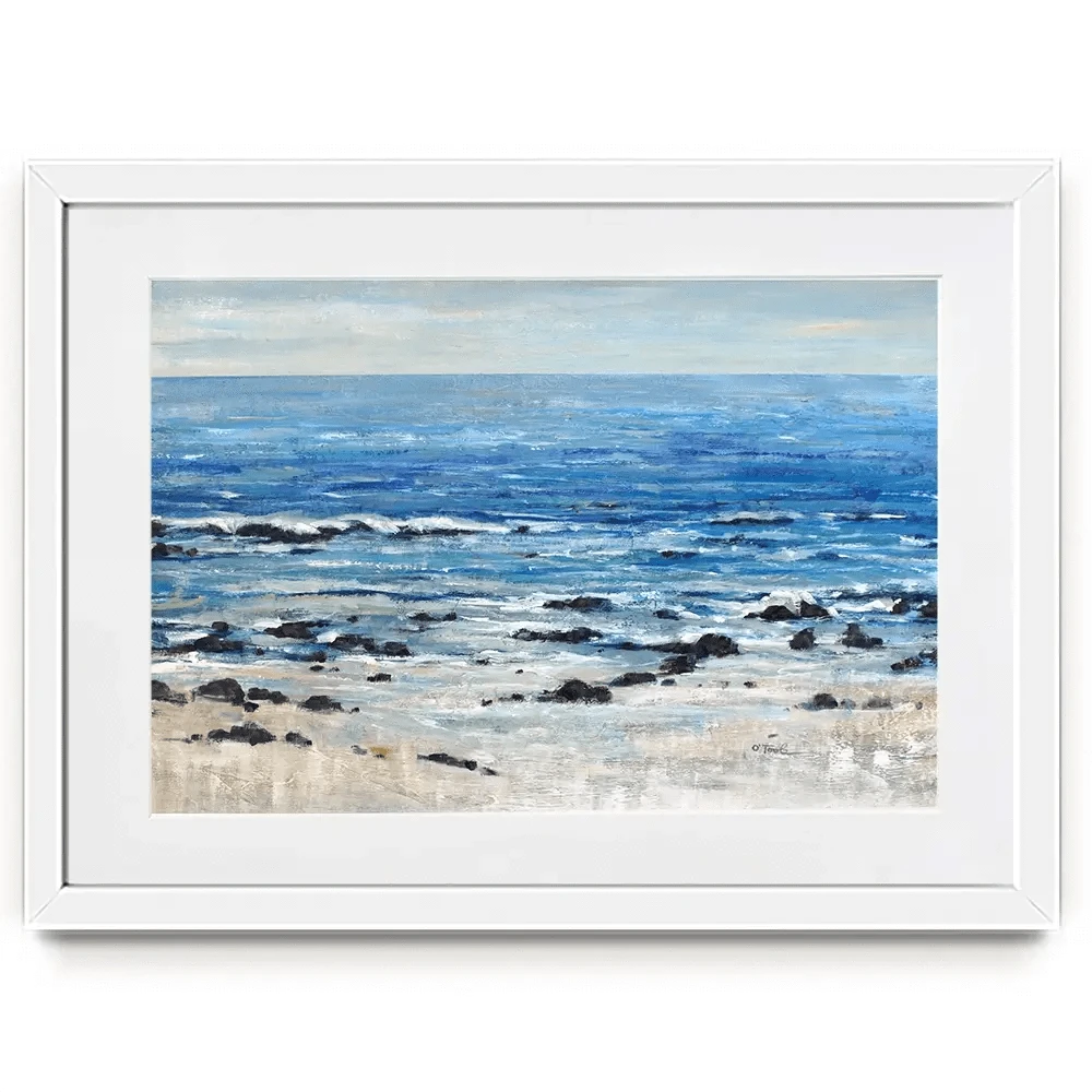 Breaking At The Beach Framed Art Print Breaking At The Beach Framed Art Print wall art product Tim O'Toole