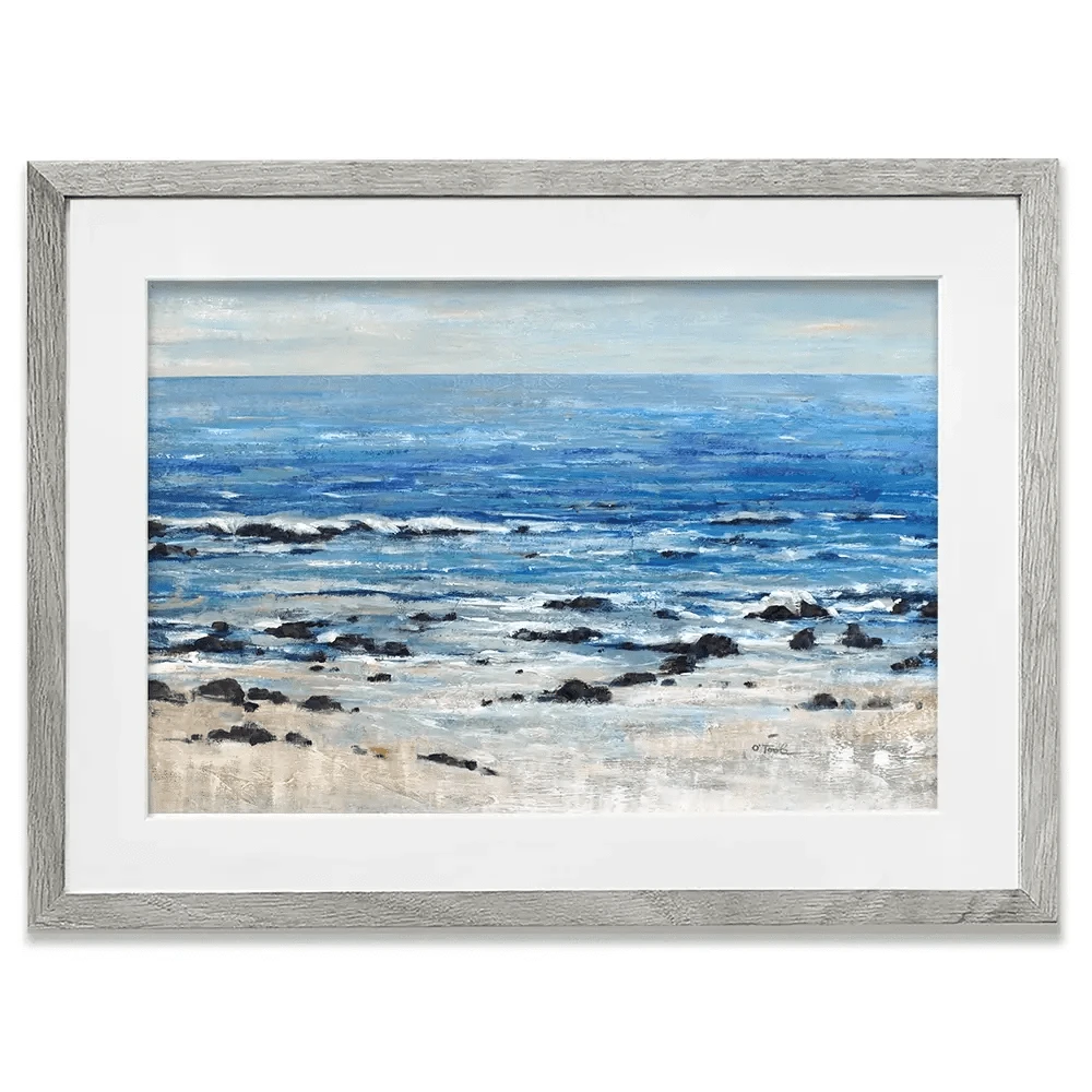 Breaking At The Beach Framed Art Print Breaking At The Beach Framed Art Print wall art product Tim O'Toole