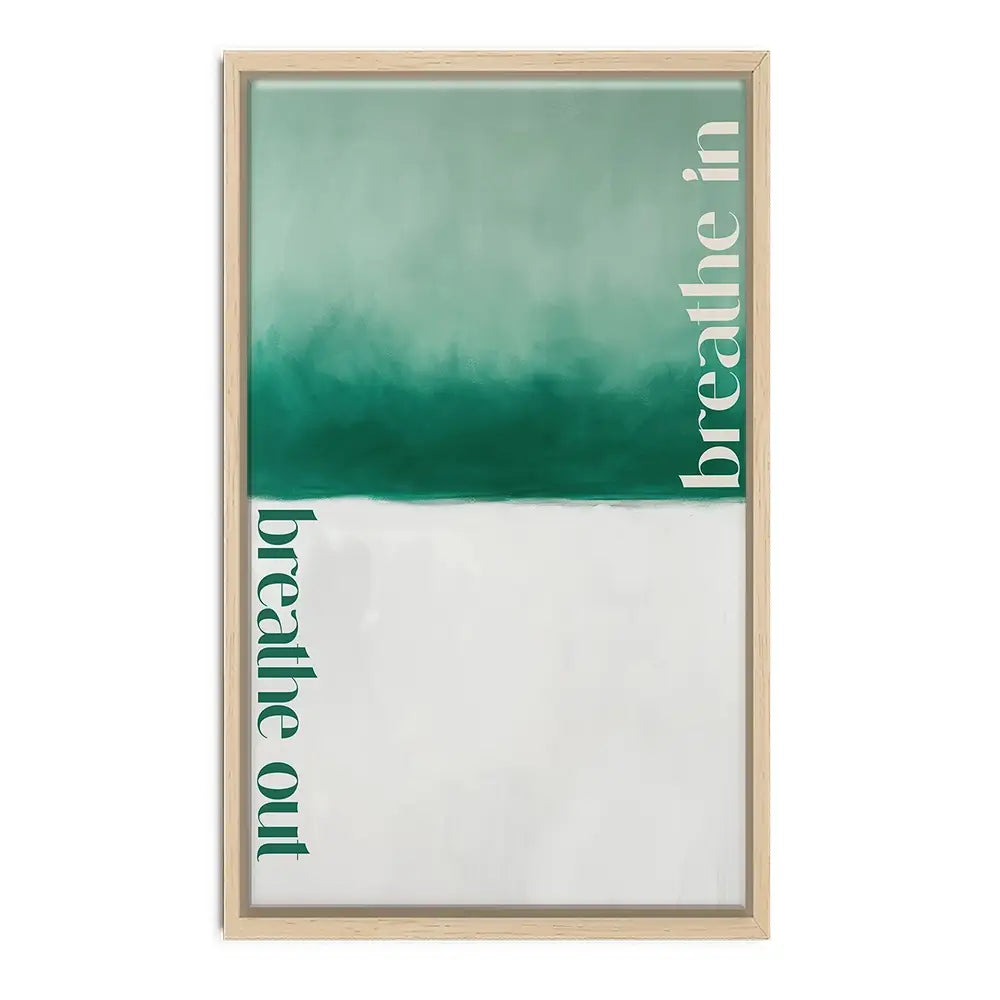 Breathe In Breathe Out Canvas Print Breathe In Breathe Out Canvas Print wall art product Treechild