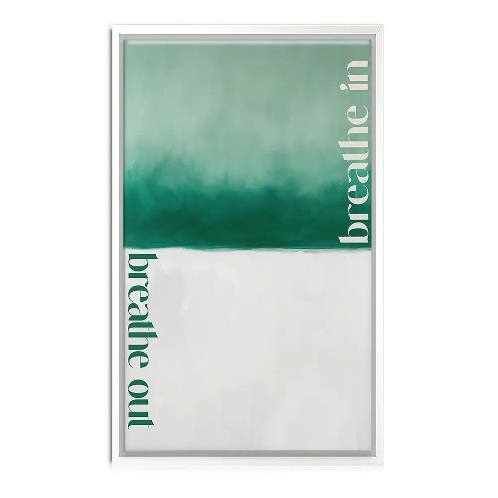 Breathe In Breathe Out Canvas Print Breathe In Breathe Out Canvas Print wall art product Treechild