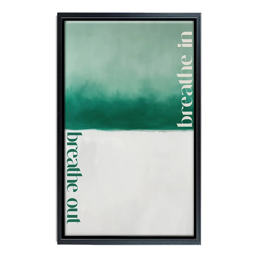 Breathe In Breathe Out Canvas Print Breathe In Breathe Out Canvas Print wall art product Treechild