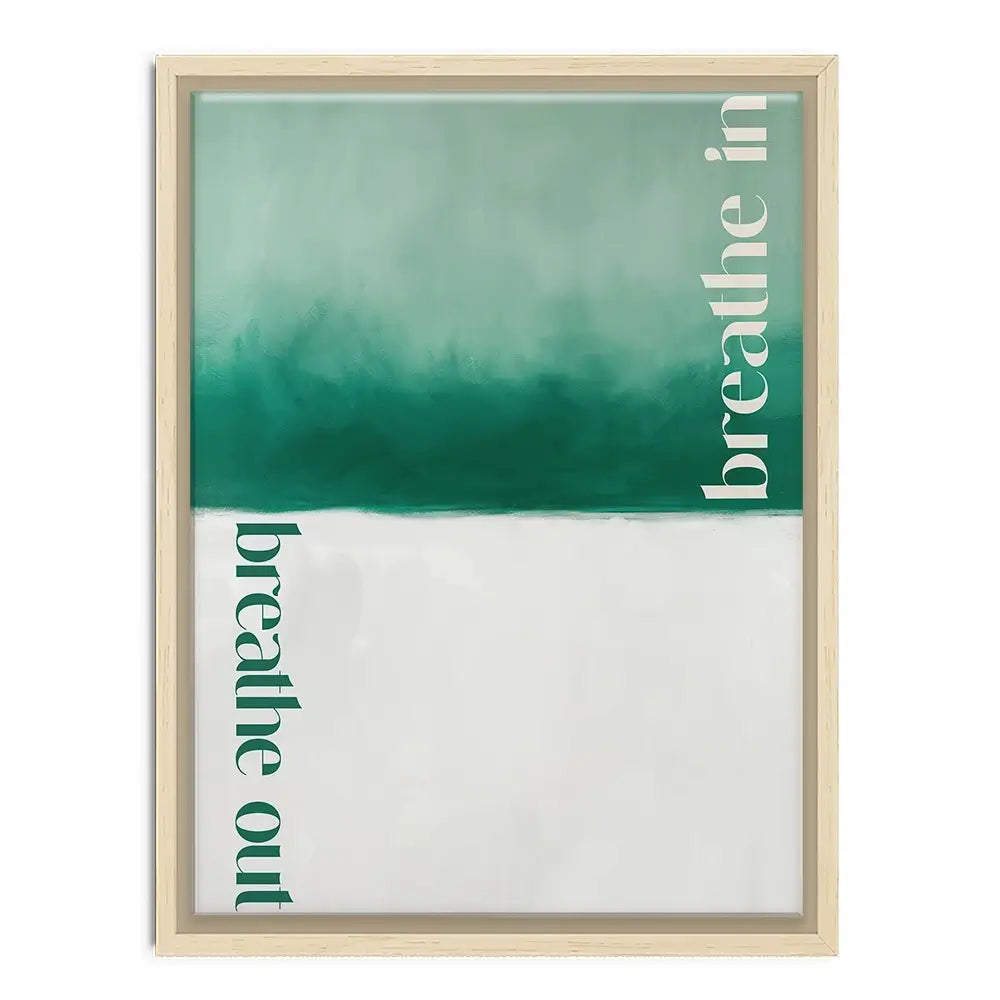 Breathe In Breathe Out Canvas Print Breathe In Breathe Out Canvas Print wall art product Treechild
