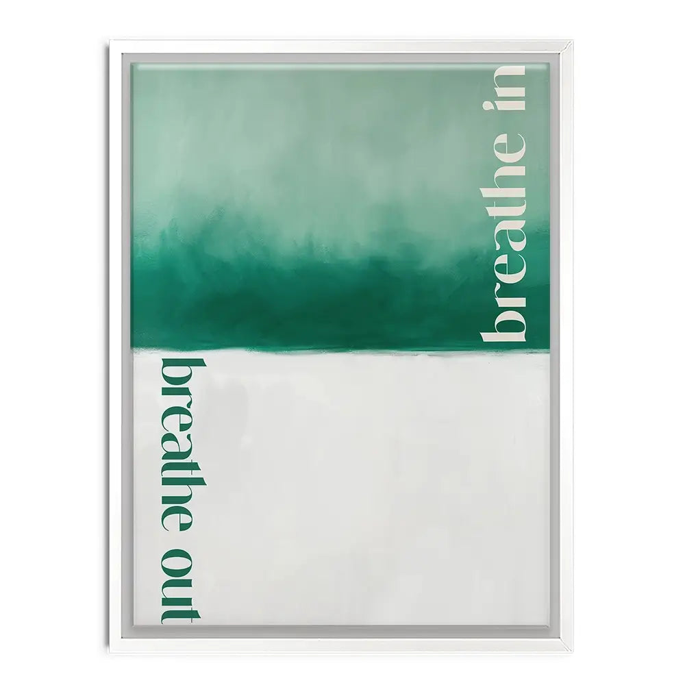 Breathe In Breathe Out Canvas Print Breathe In Breathe Out Canvas Print wall art product Treechild