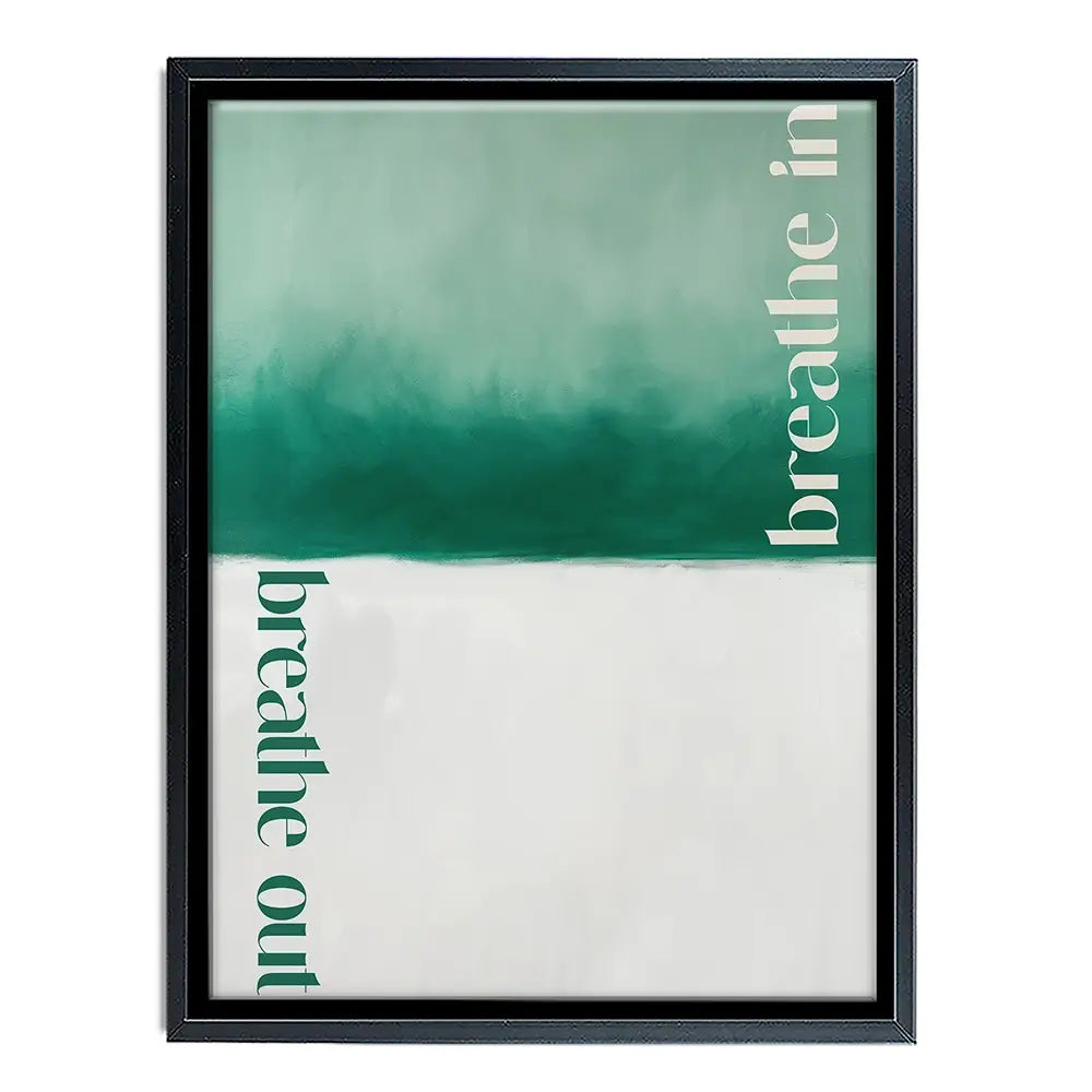 Breathe In Breathe Out Canvas Print Breathe In Breathe Out Canvas Print wall art product Treechild