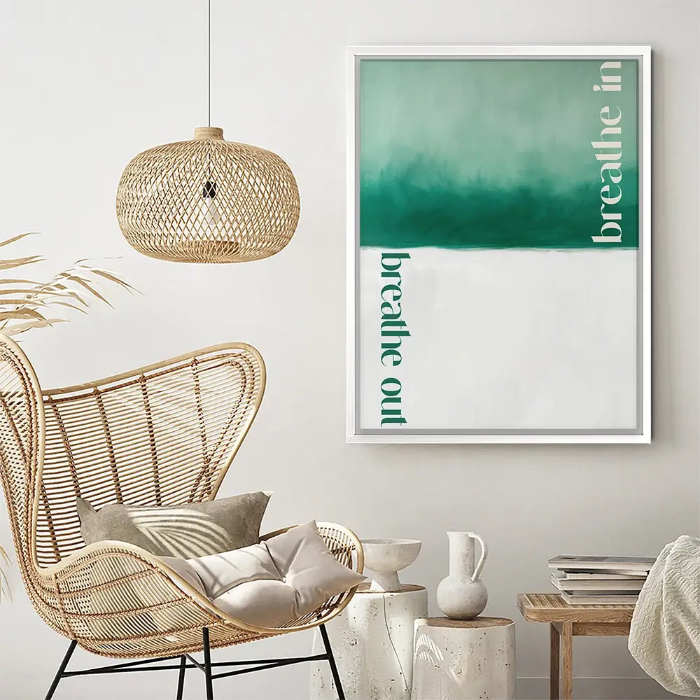 Breathe In Breathe Out Canvas Print Breathe In Breathe Out Canvas Print wall art product Treechild