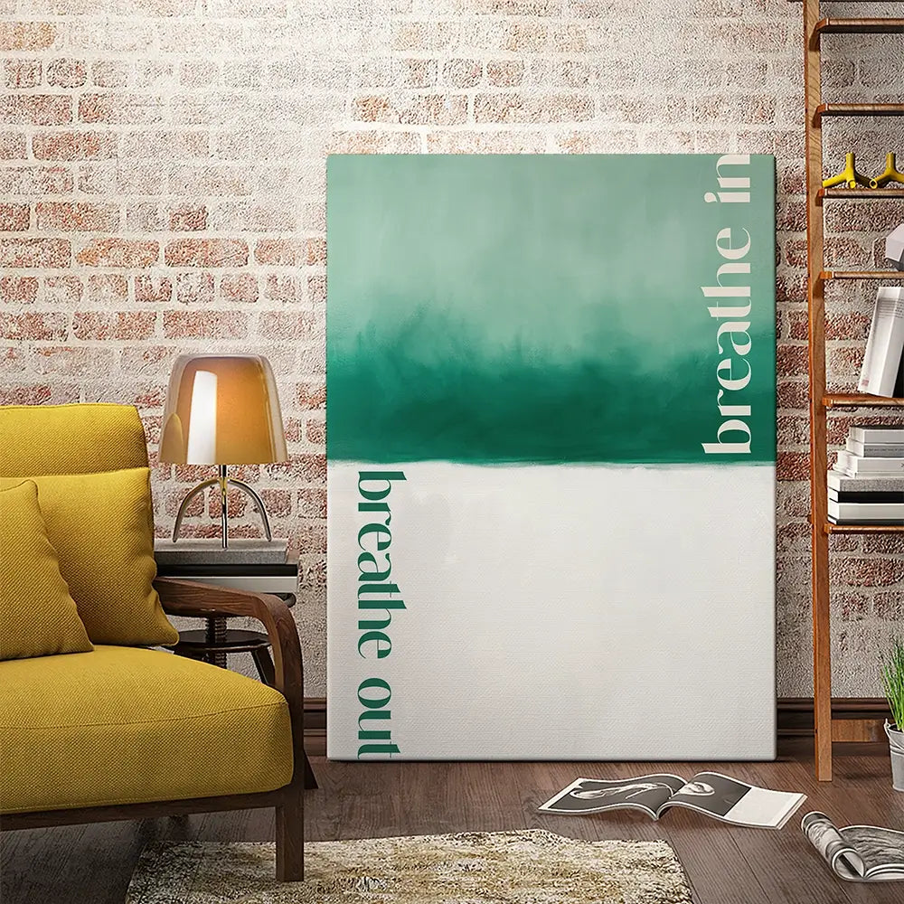 Breathe In Breathe Out Canvas Print Breathe In Breathe Out Canvas Print wall art product Treechild