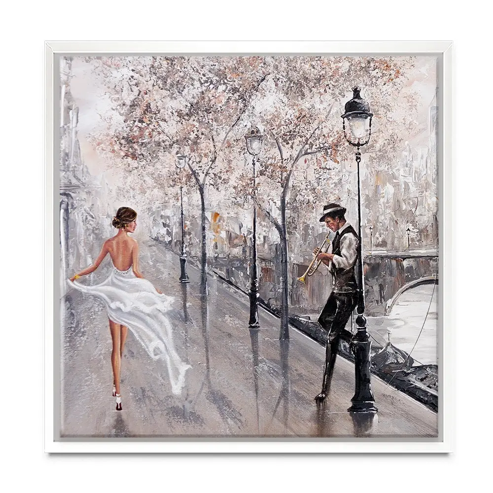 Breathless Paris Flair Square Canvas Print Breathless Paris Flair Square Canvas Print wall art product Isabella Karolewicz
