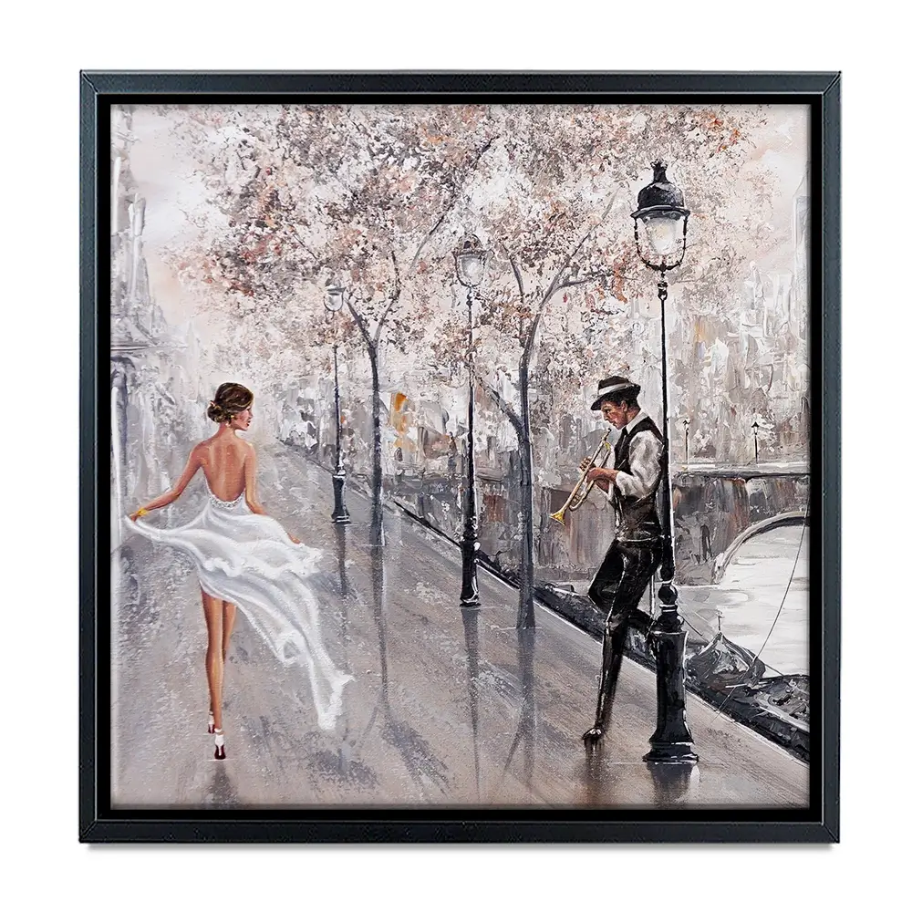 Breathless Paris Flair Square Canvas Print Breathless Paris Flair Square Canvas Print wall art product Isabella Karolewicz
