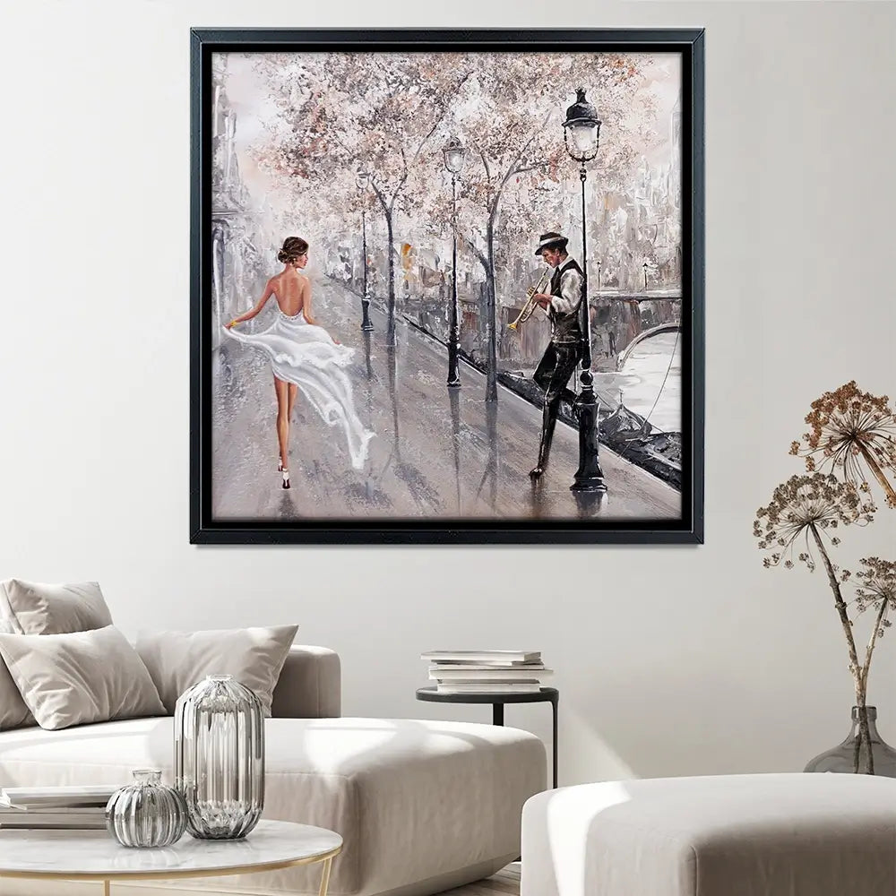 Breathless Paris Flair Square Canvas Print Breathless Paris Flair Square Canvas Print wall art product Isabella Karolewicz