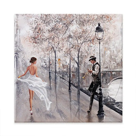 Breathless Paris Flair Square Canvas Print Breathless Paris Flair Square Canvas Print wall art product Isabella Karolewicz