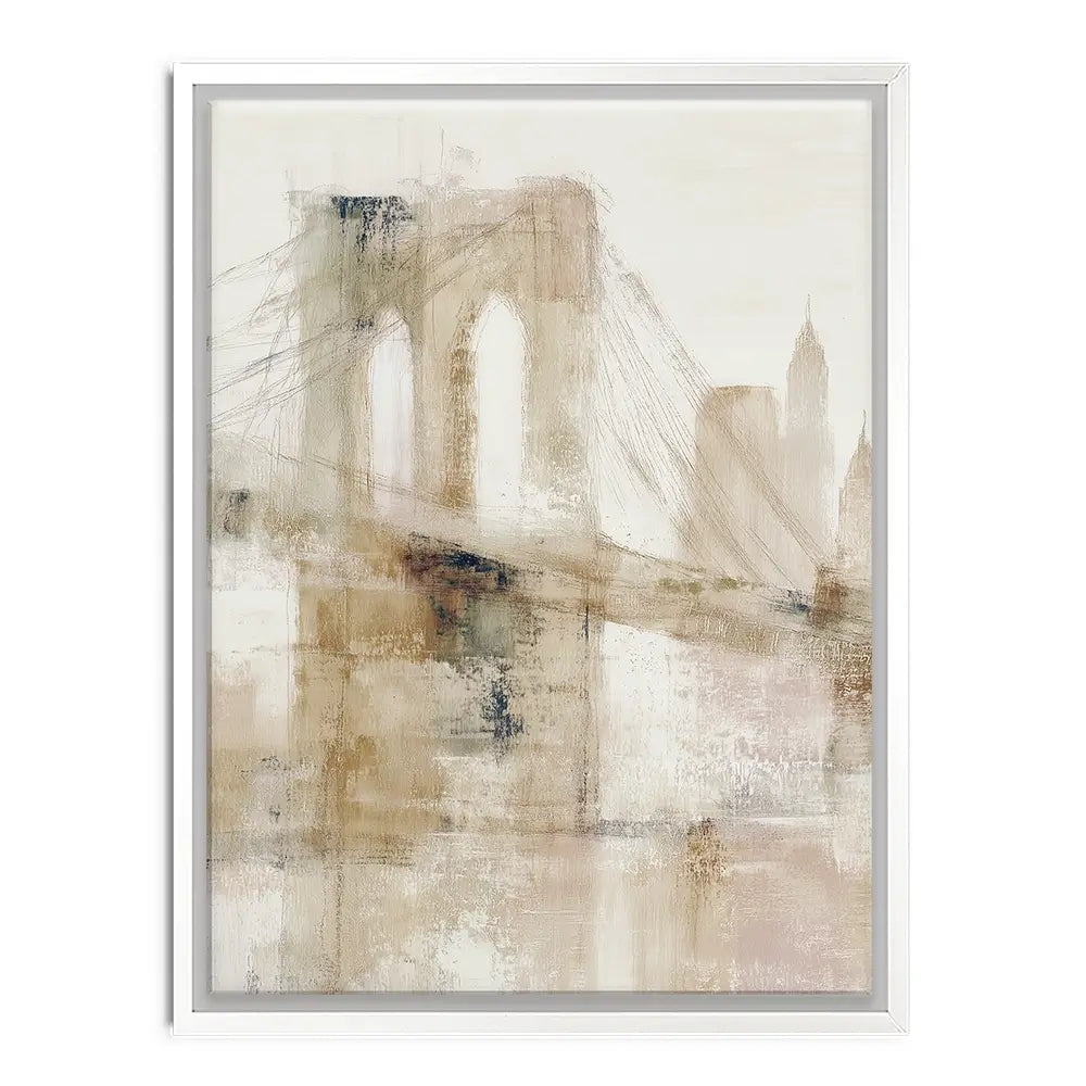 Bridge Cables In Mist Canvas Print Bridge Cables In Mist Canvas Print wall art product Chromatic Storm Studio