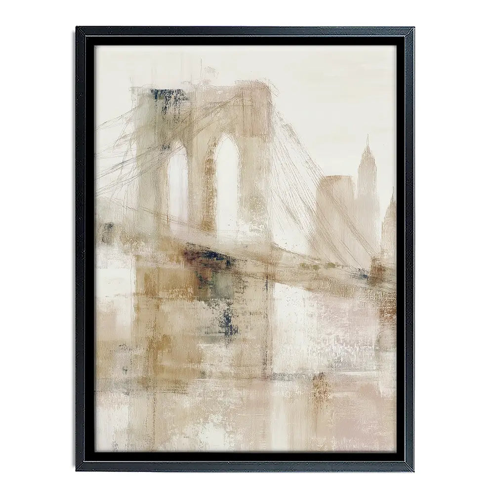 Bridge Cables In Mist Canvas Print Bridge Cables In Mist Canvas Print wall art product Chromatic Storm Studio