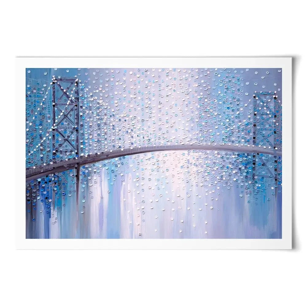 Bridge In The Mist Art Print Bridge In The Mist Art Print wall art product Ekaterina Ermilkina