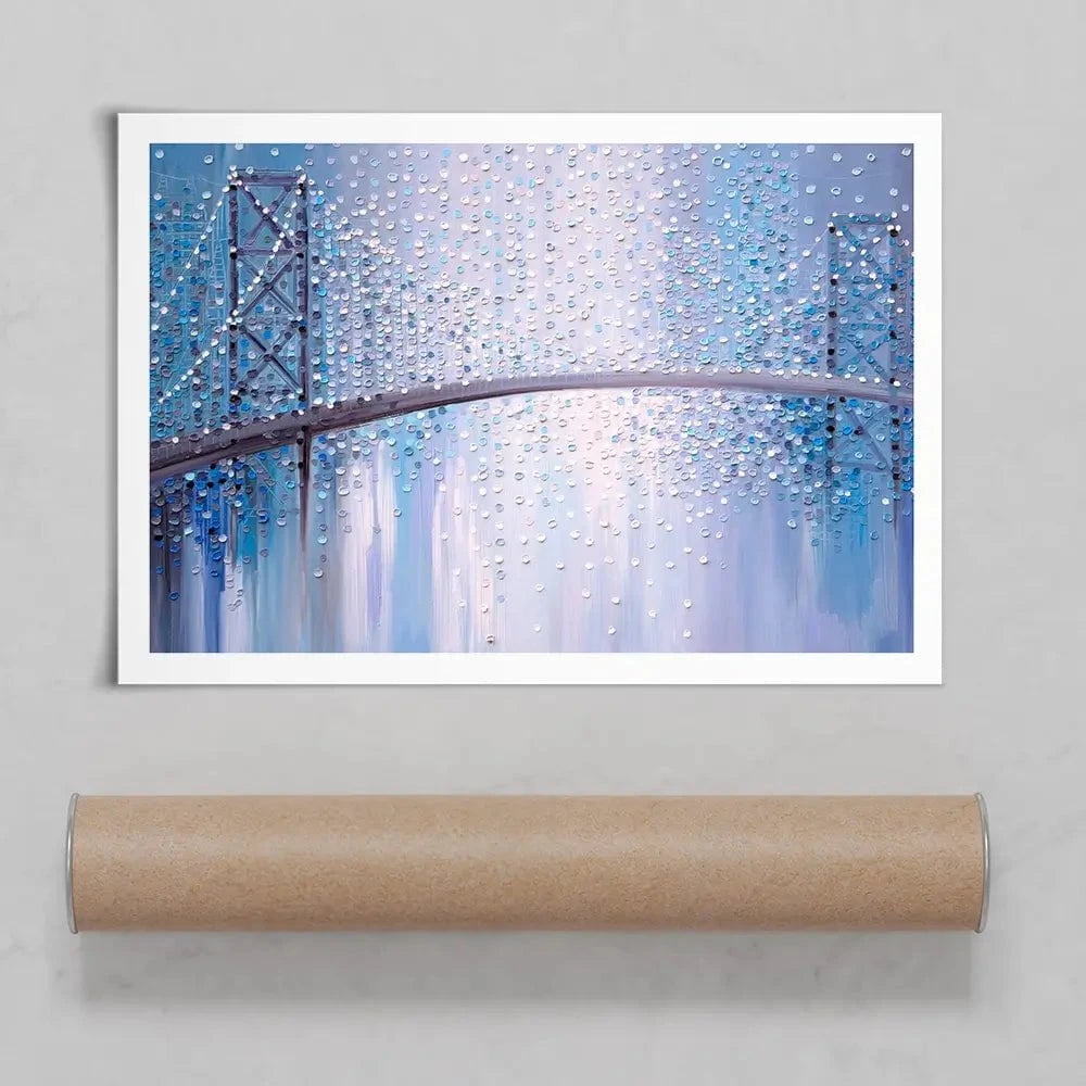 Bridge In The Mist Art Print Bridge In The Mist Art Print wall art product Ekaterina Ermilkina