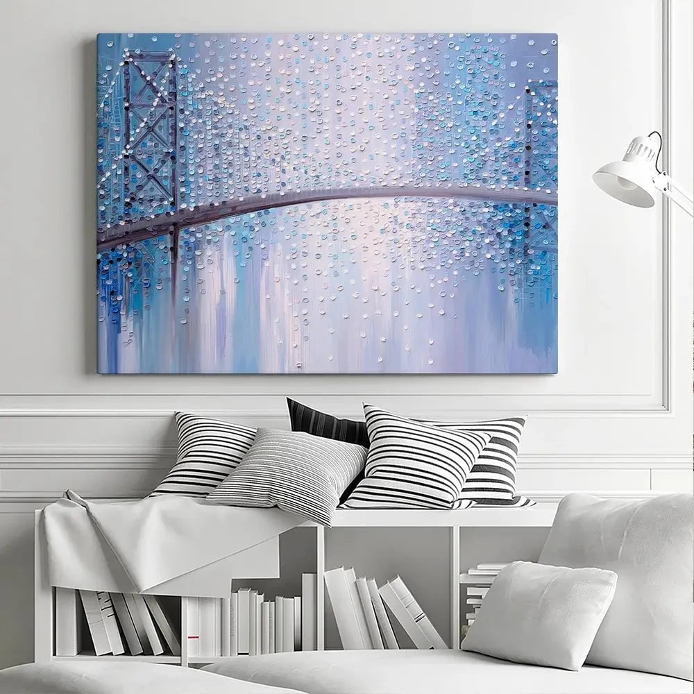 Bridge In The Mist Canvas Print Bridge In The Mist Canvas Print wall art product Ekaterina Ermilkina
