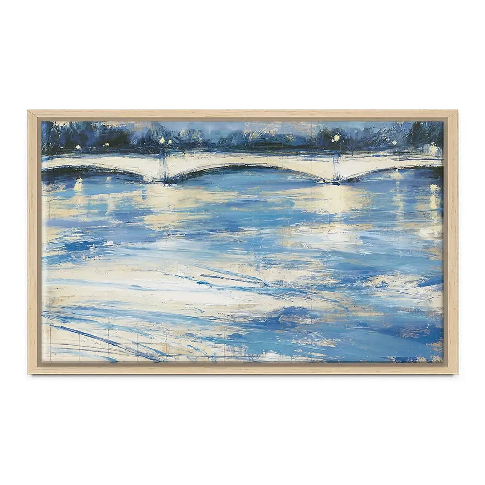 Bridge Over Loose Water Canvas Print Bridge Over Loose Water Canvas Print wall art product Chromatic Storm Studio