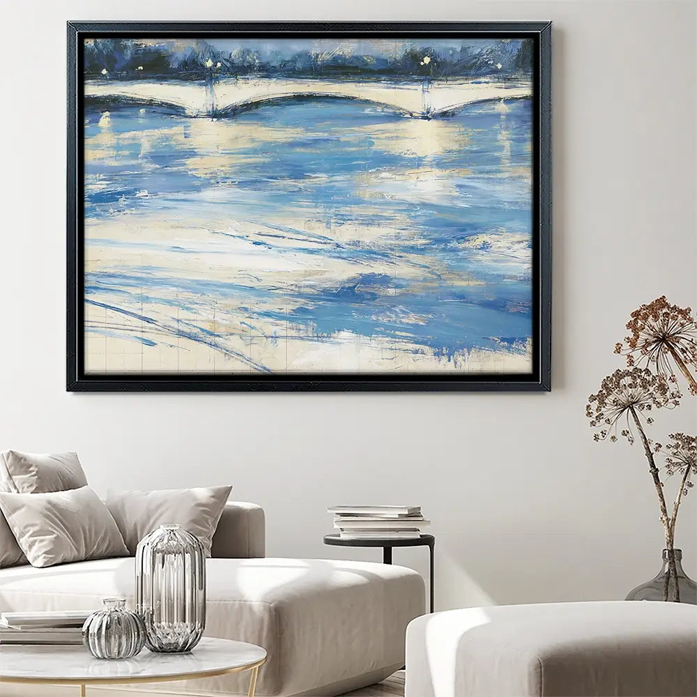 Bridge Over Loose Water Canvas Print Bridge Over Loose Water Canvas Print wall art product Chromatic Storm Studio