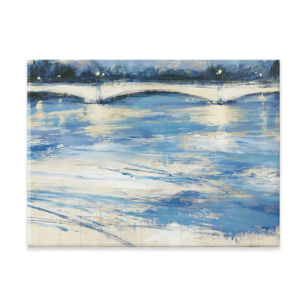 Bridge Over Loose Water Canvas Print Bridge Over Loose Water Canvas Print wall art product Chromatic Storm Studio