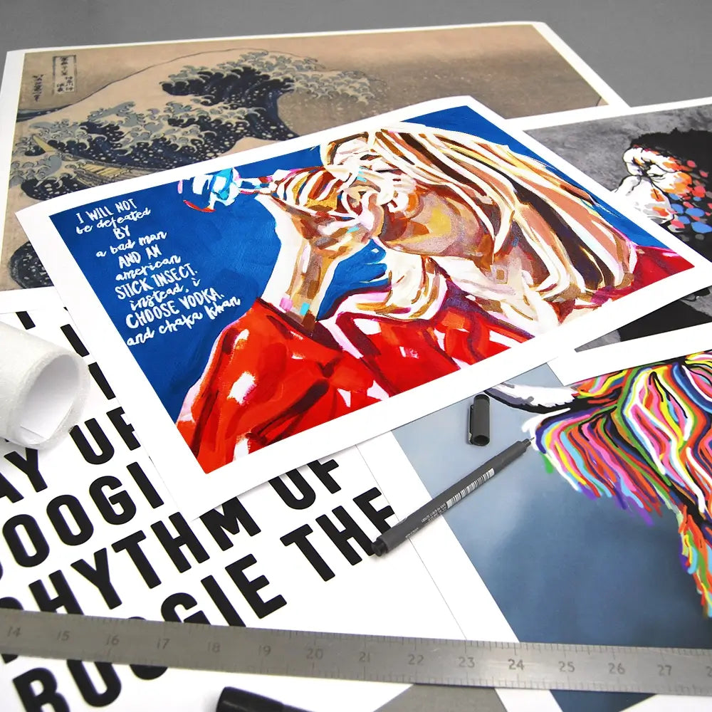 Bridget Jones Vodka And Chaka Khan Art Print Bridget Jones Vodka And Chaka Khan Art Print wall art product Juliet Stockton