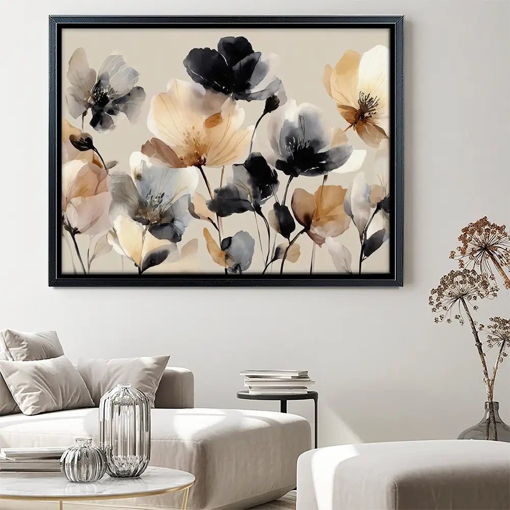 Bright And Bold Floral Canvas Print Bright And Bold Floral Canvas Print wall art product Petals Prints Design - Independent