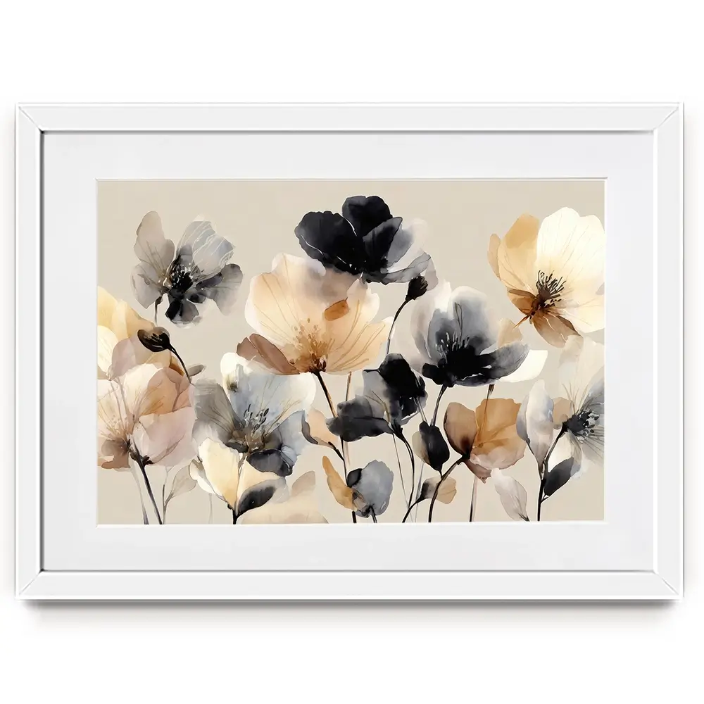 Bright And Bold Floral Framed Art Print Bright And Bold Floral Framed Art Print wall art product Petals Prints Design - Independent