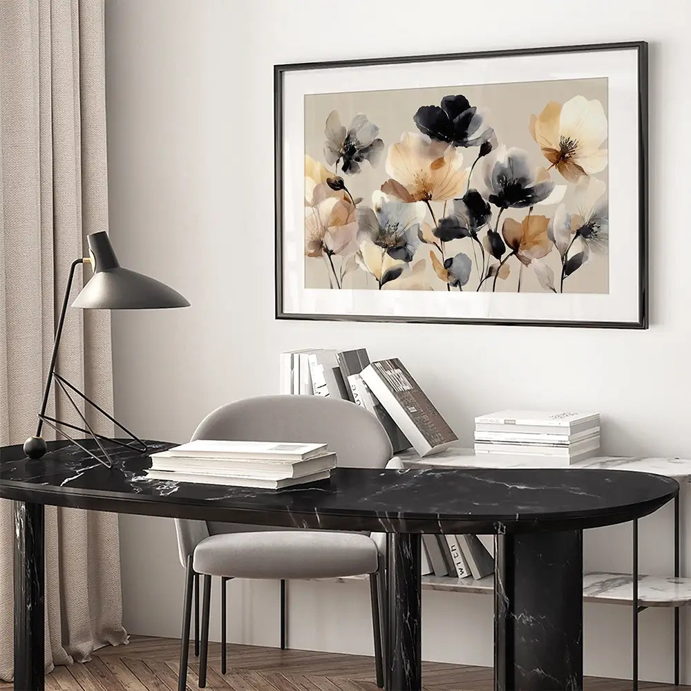 Bright And Bold Floral Framed Art Print Bright And Bold Floral Framed Art Print wall art product Petals Prints Design - Independent