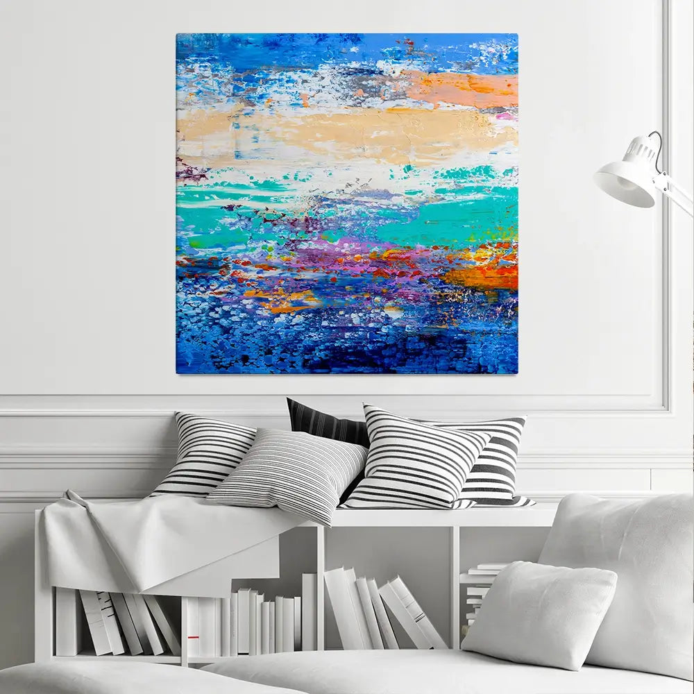 Bright And Colourful Square Canvas Print Bright And Colourful Square Canvas Print wall art product S-BELOV / Shutterstock