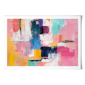 Bright Brushes Of Colour Art Print Bright Brushes Of Colour Art Print wall art product Art Print Shop