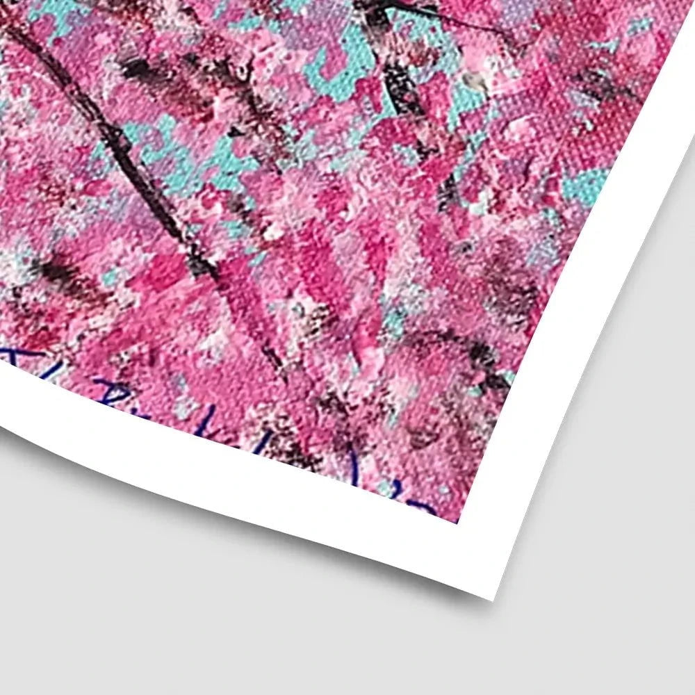 Bright Cherry Blossom Art Print Bright Cherry Blossom Art Print wall art product Jane Brookshaw