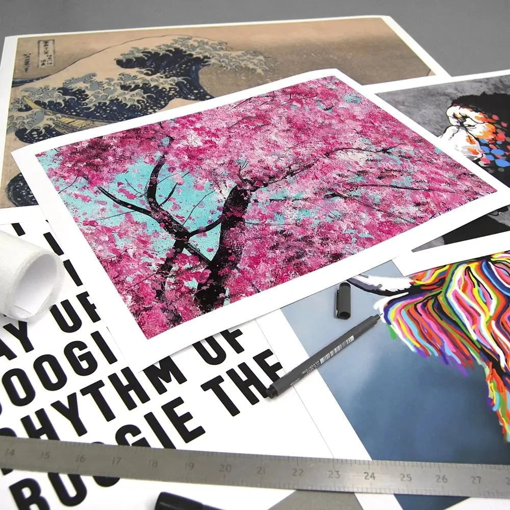 Bright Cherry Blossom Art Print Bright Cherry Blossom Art Print wall art product Jane Brookshaw