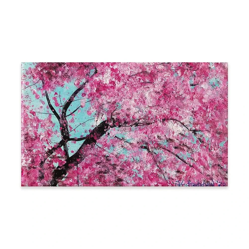 Bright Cherry Blossom Canvas Print Bright Cherry Blossom Canvas Print wall art product Jane Brookshaw