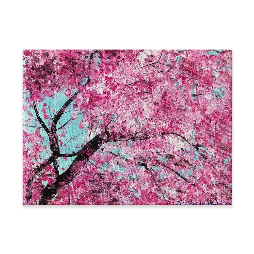 Bright Cherry Blossom Canvas Print Bright Cherry Blossom Canvas Print wall art product Jane Brookshaw
