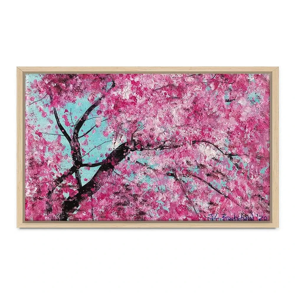 Bright Cherry Blossom Canvas Print Bright Cherry Blossom Canvas Print wall art product Jane Brookshaw