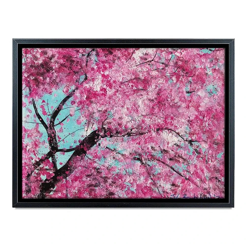 Bright Cherry Blossom Canvas Print Bright Cherry Blossom Canvas Print wall art product Jane Brookshaw