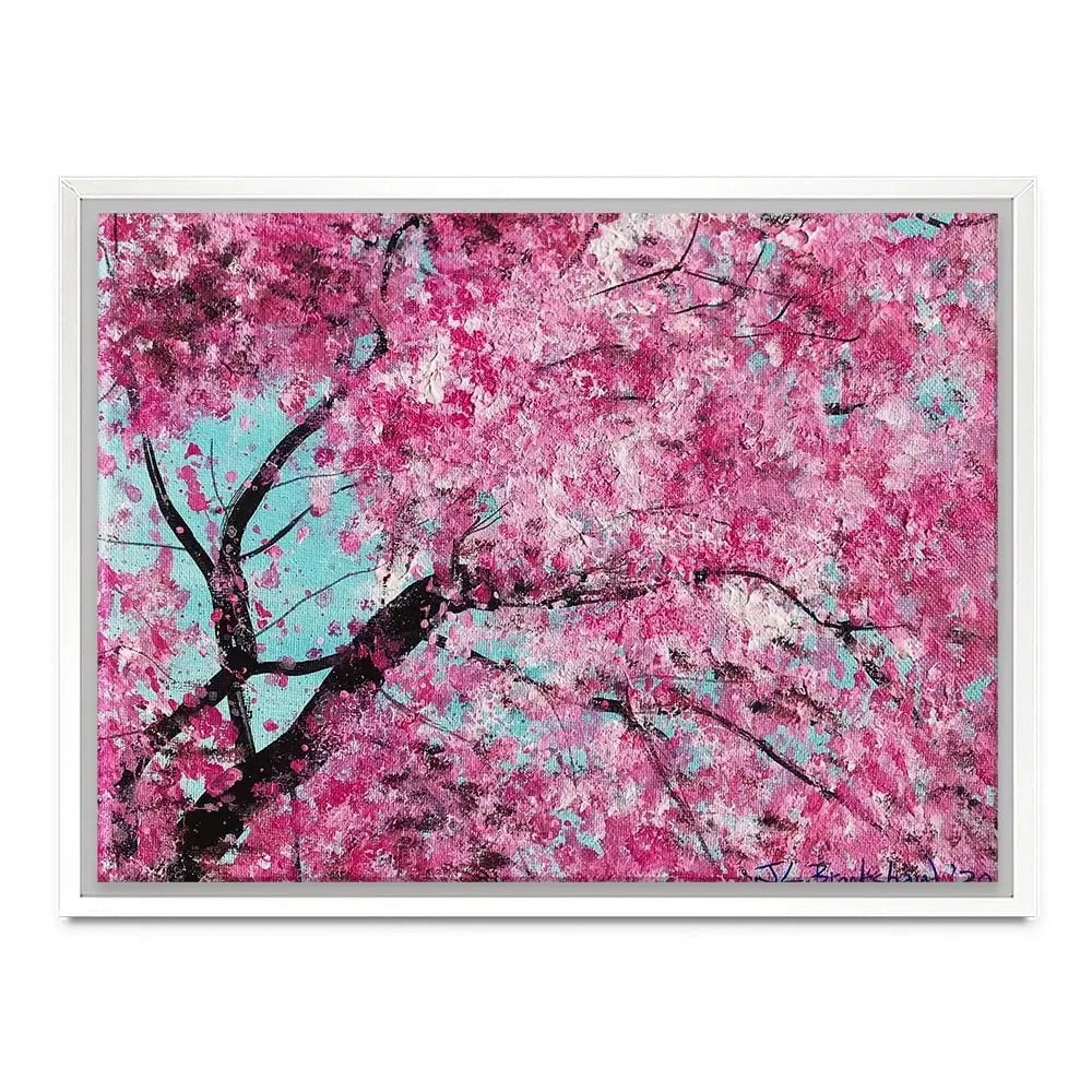 Bright Cherry Blossom Canvas Print Bright Cherry Blossom Canvas Print wall art product Jane Brookshaw