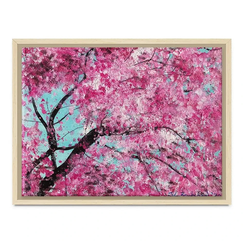 Bright Cherry Blossom Canvas Print Bright Cherry Blossom Canvas Print wall art product Jane Brookshaw