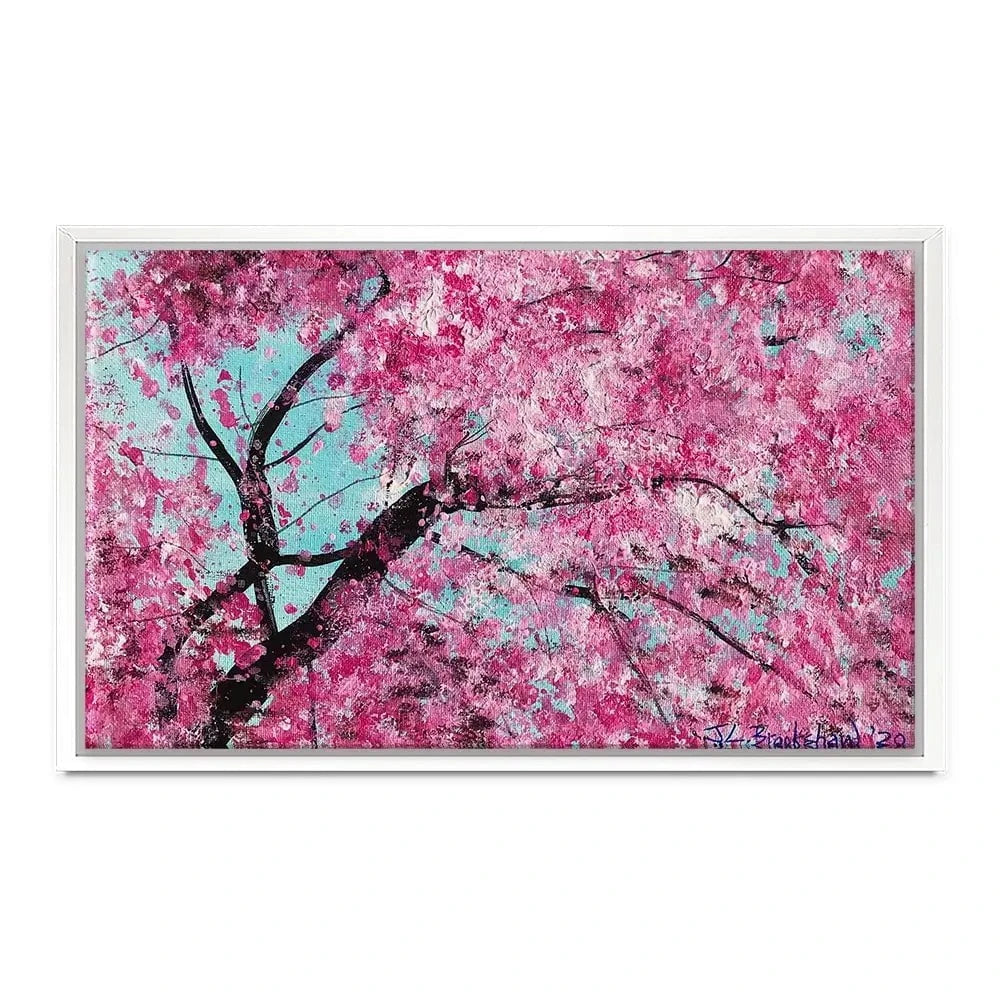 Bright Cherry Blossom Canvas Print Bright Cherry Blossom Canvas Print wall art product Jane Brookshaw