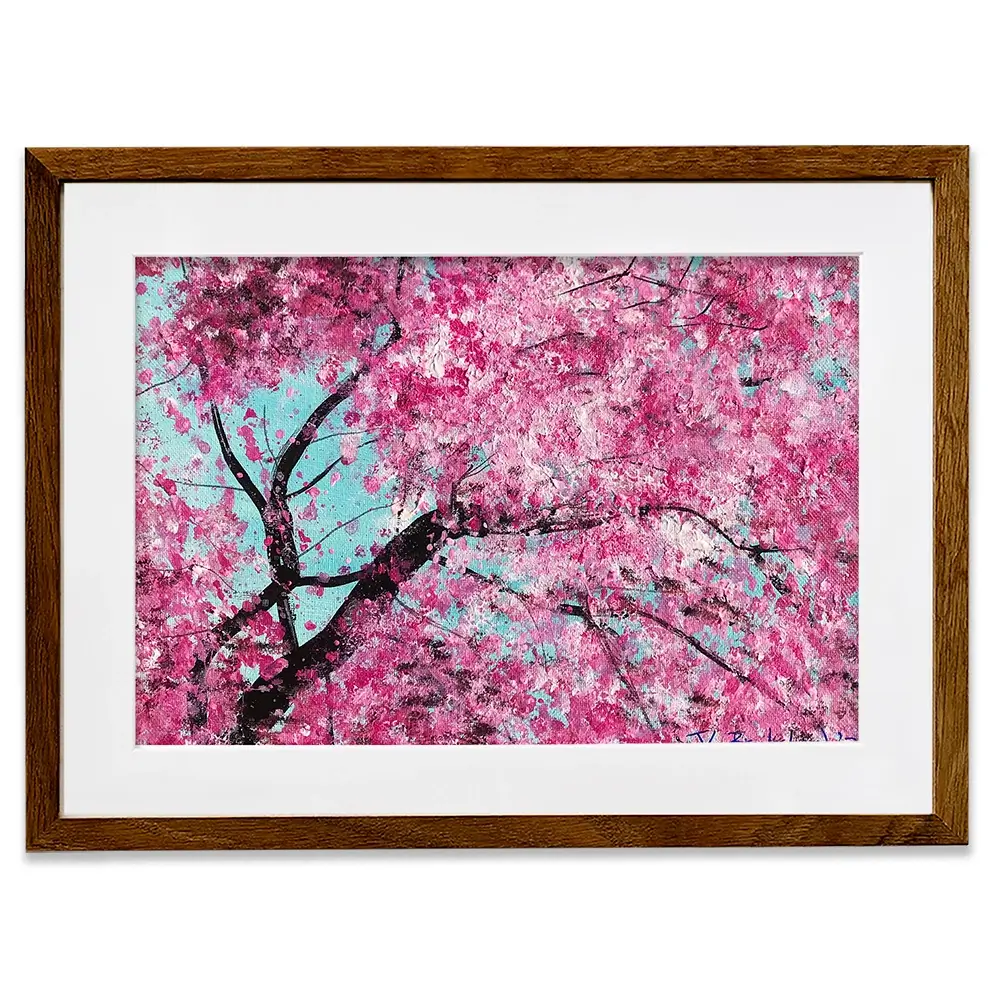 Bright Cherry Blossom Framed Art Print Bright Cherry Blossom Framed Art Print wall art product Jane Brookshaw