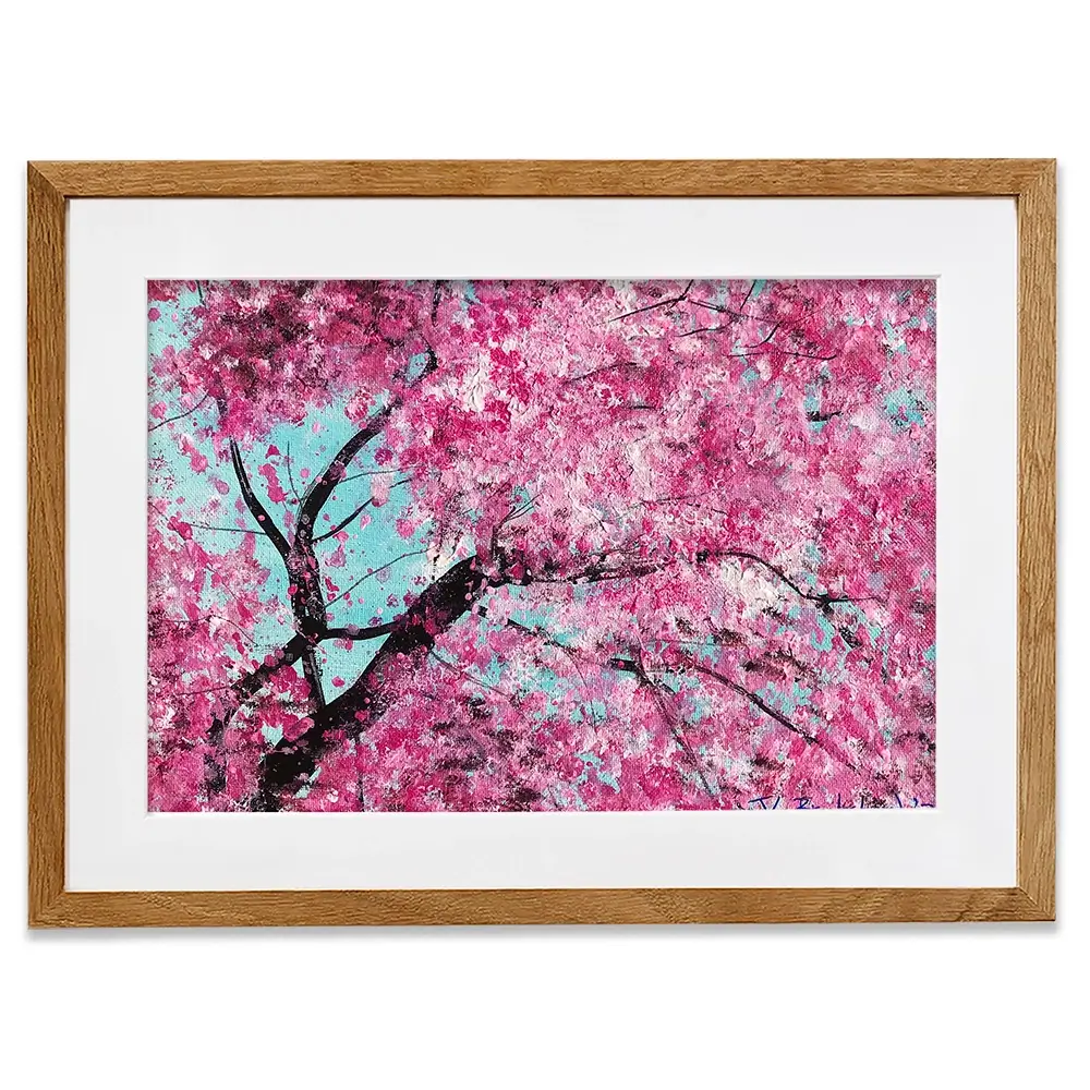Bright Cherry Blossom Framed Art Print Bright Cherry Blossom Framed Art Print wall art product Jane Brookshaw