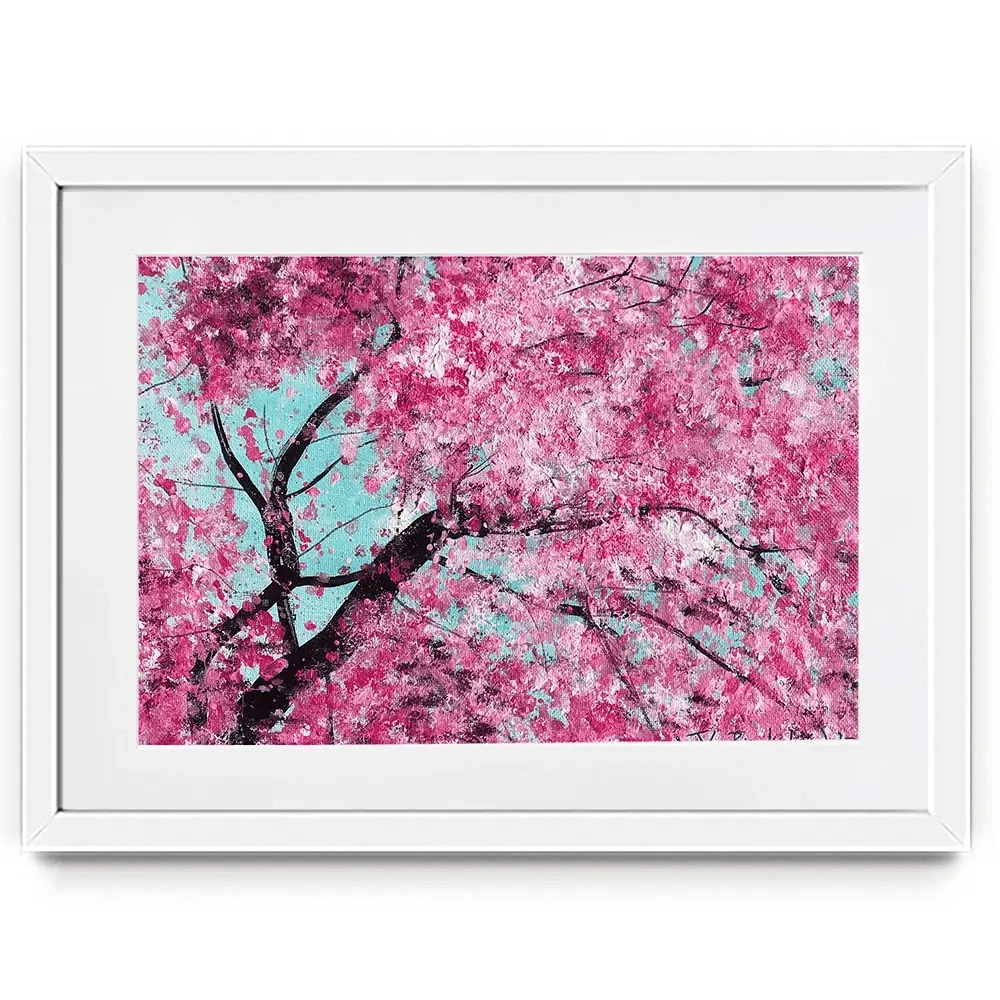 Bright Cherry Blossom Framed Art Print Bright Cherry Blossom Framed Art Print wall art product Jane Brookshaw