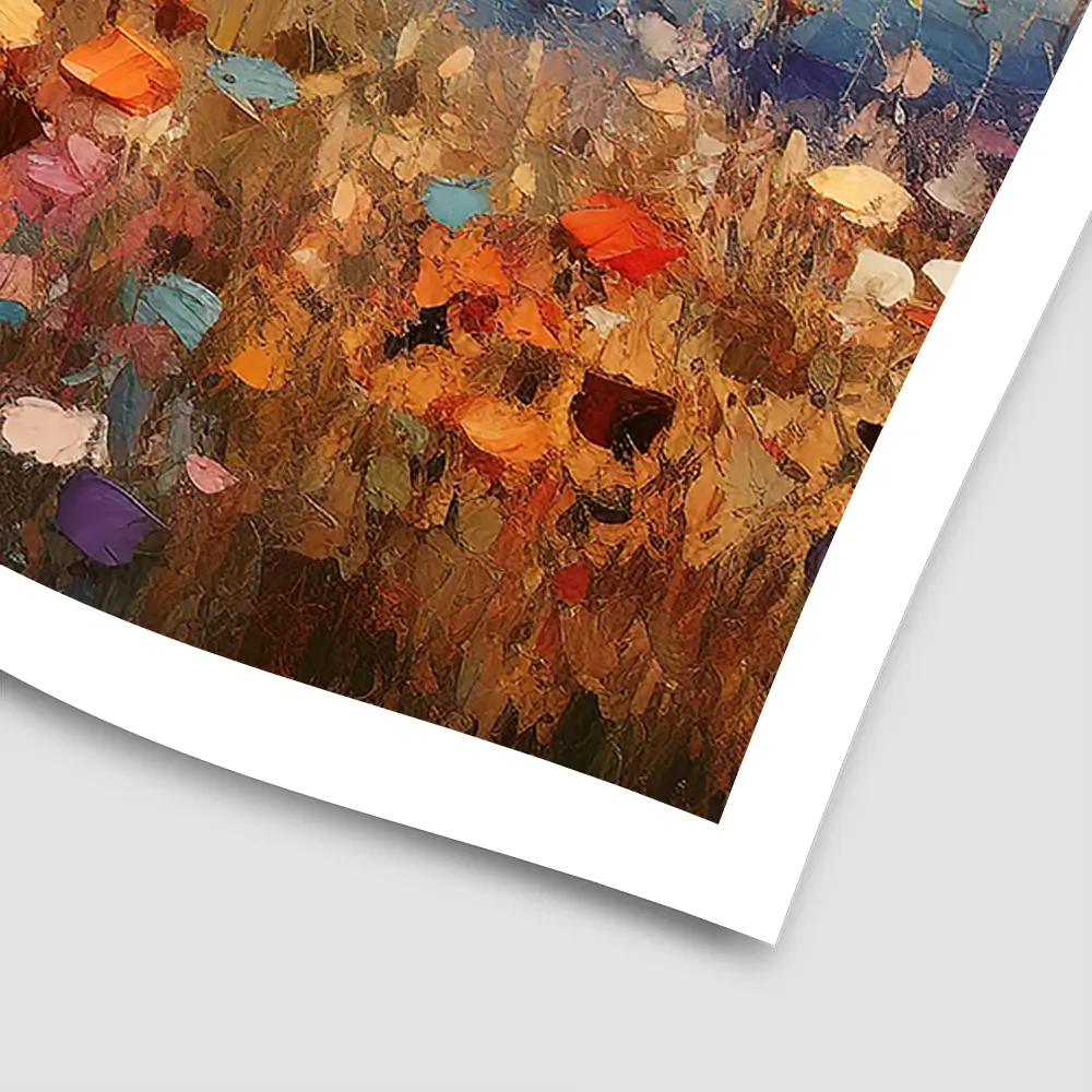 Bright Meadow Sunrise Square Art Print Bright Meadow Sunrise Square Art Print wall art product Art Print Shop
