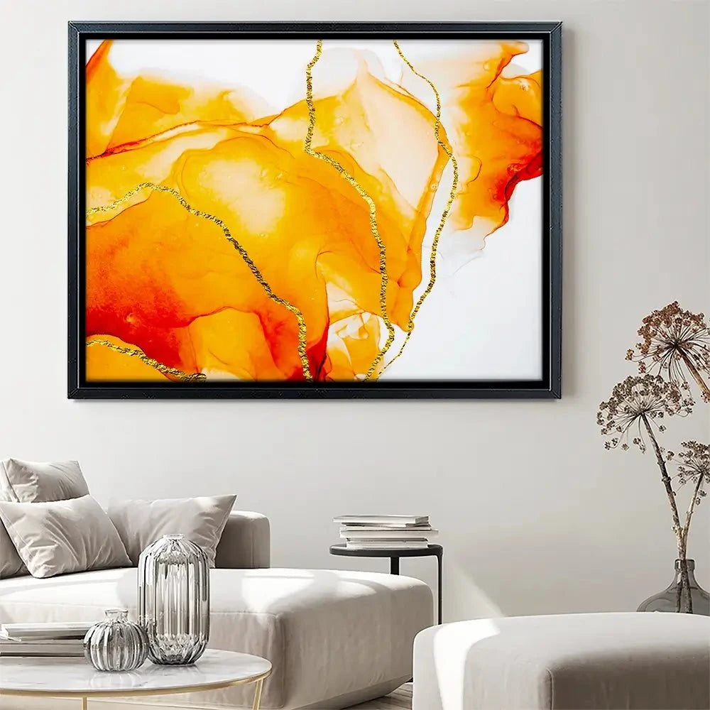 Bright Orange Canvas Print Bright Orange Canvas Print wall art product CARACOLLA / Shutterstock