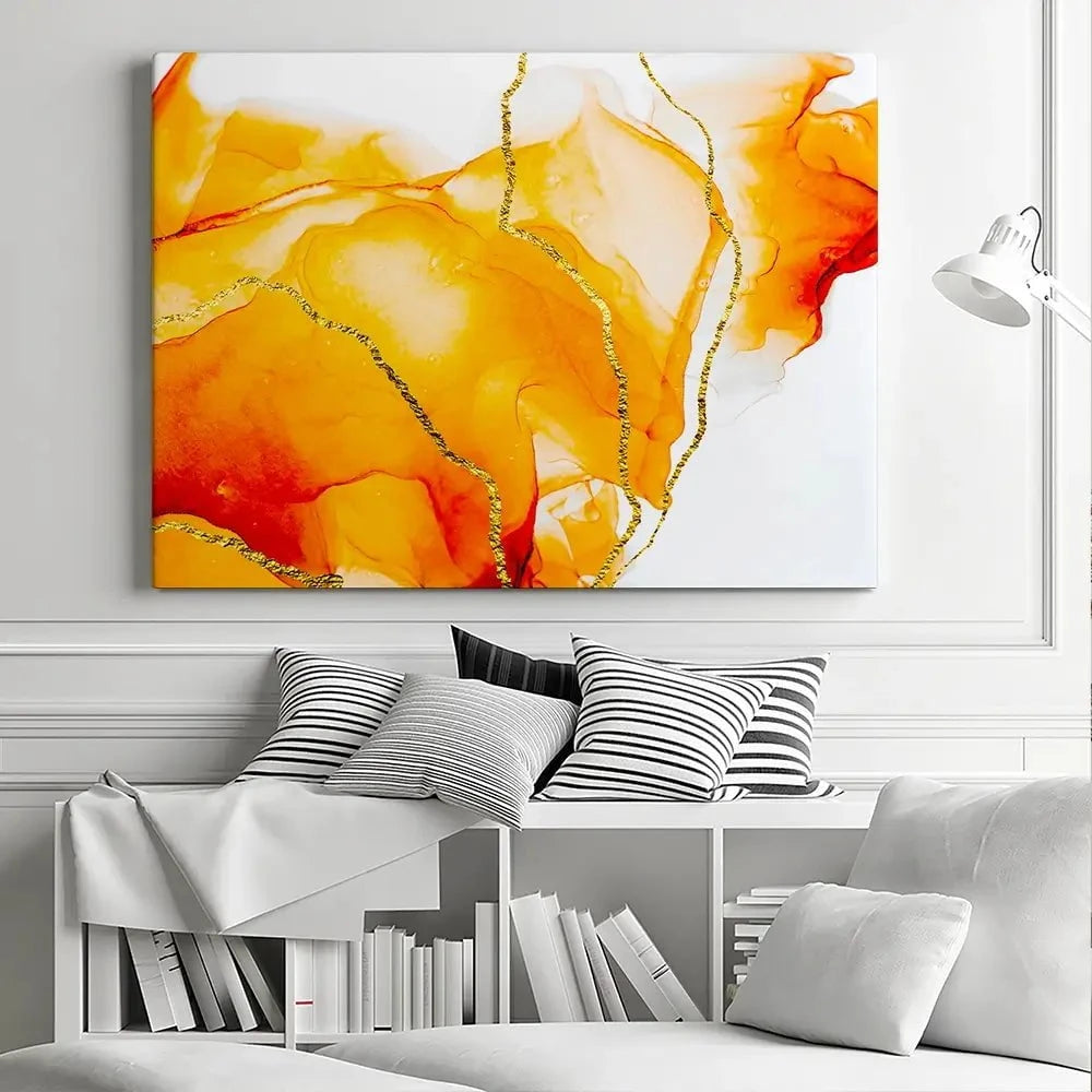Bright Orange Canvas Print Bright Orange Canvas Print wall art product CARACOLLA / Shutterstock