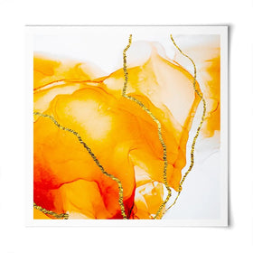 Bright Orange Square Art Print Bright Orange Square Art Print wall art product Art Print Shop